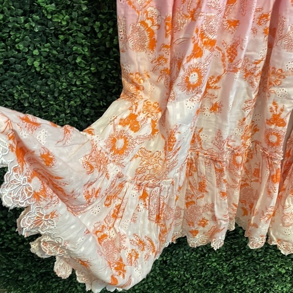 NWT Hemant and Nandita Ruffled Maxi Dress - Picture 10 of 14